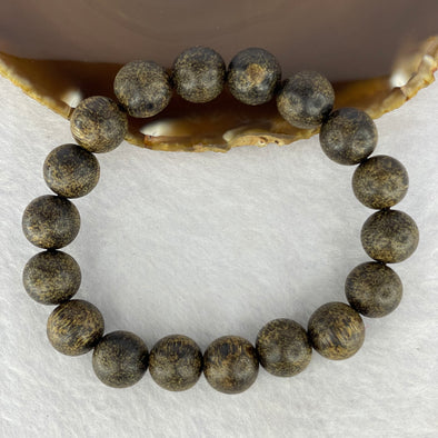 Natural Old Wild Indonesia Agarwood Beads Bracelet (Sinking Type) 天然老野生印尼沉香珠手链 21.07g 20cm / 13.3 mm 18 Beads - Huangs Jadeite and Jewelry Pte Ltd