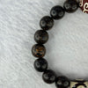 Natural Agarwood With 3 Eyes Dzi Bead Tian Zhu Beads Bracelet 天然沉香带三眼天珠手链 17.96g 16.5cm Dzi 13.9 by 13.4mm and 14.0mm 1 Bead and 10.8mm 16 Beads - Huangs Jadeite and Jewelry Pte Ltd
