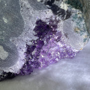 Natural Dark Intense Purple Amethyst Cave Fragment Display 4,145.1g 240.0 by 80.0 by 160.0mm - Huangs Jadeite and Jewelry Pte Ltd