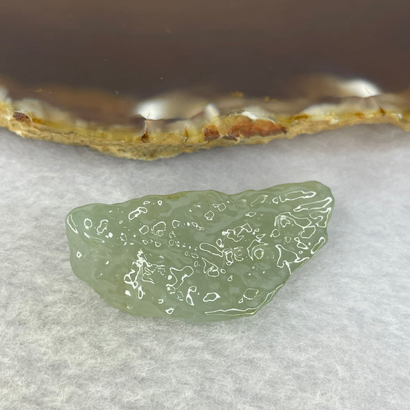 Type A Icy Blueish Green Jadeite 10.28g 39.8 by 18.3 by 12.2 mm - Huangs Jadeite and Jewelry Pte Ltd
