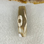 Natural Powerful Tibetan Old Oily Agate Patina Guiren Tairen Human Dzi Bead Totem Amulet Heavenly Master (Tian Zhu) 贵人天诛 8.66g 38.7 by 11.9mm - Huangs Jadeite and Jewelry Pte Ltd