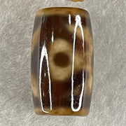 Natural Powerful Tibetan Old Oily Agate Patina Guiren Tairen Human Dzi Bead Totem Amulet Heavenly Master (Tian Zhu) 贵人天诛 4.88g 19.8 by 11.8mm - Huangs Jadeite and Jewelry Pte Ltd