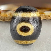 Natural Powerful Tibetan Old Oily Agate Sky Door Serenity 1 Eye Dzi Bead Heavenly Master (Tian Zhu) 一眼天诛 8.26g 20.9g by 16.8mm - Huangs Jadeite and Jewelry Pte Ltd