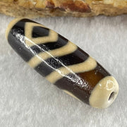 Natural Powerful Tibetan Old Oily Water Pattern One Eye Vajra With Nectar Vessel Treasure Bottle Agate Bead Heavenly Master (Tian Zhu) 天珠 8.83g 38.0 by 12.3mm - Huangs Jadeite and Jewelry Pte Ltd