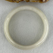 Type A Faint Green Lavender Jadeite Bangle Internal Diameter 53.6mm 69.94g 19.5 by 7.6mm (Internal Lines) - Huangs Jadeite and Jewelry Pte Ltd