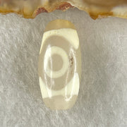 Natural Powerful Tibetan Old Oily Agate 3 Eyes Dzi Bead Heavenly Master (Tian Zhu) 三眼天诛 2.63g 20.0 by 9.7mm - Huangs Jadeite and Jewelry Pte Ltd