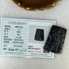 Type A Partial Translucent Black Omphasite Jadeite Guan Gong Pendent A货部分半透明黑色绿辉石翡翠关公吊坠 33.24g 62.8 by 43.5 by 8.2 mm - Huangs Jadeite and Jewelry Pte Ltd