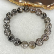 Natural Black Auralite Quartz Beads Bracelet 27.50g 16cm 10.3mm 19 Beads - Huangs Jadeite and Jewelry Pte Ltd