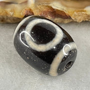 Natural Powerful Tibetan Old Oily Agate 1 Eye With Swastika Dzi Bead (Hotu Dzi) 4.29g 17.5 by 12.7mm - Huangs Jadeite and Jewelry Pte Ltd
