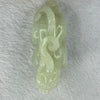 Natural Light Green Nephrite Pixiu Display 89.13g 74.7 by 30.9 by 37.9mm - Huangs Jadeite and Jewelry Pte Ltd