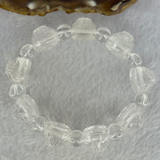 Natural Clear Quartz Dragon Turtle and Beads Bracelet 62.52g 17cm 19.8 by 14.6 by 11.7mm 9 Dragon Turtle - Huangs Jadeite and Jewelry Pte Ltd