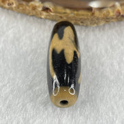 Natural Powerful Tibetan Old Oily Agate 5 Bats Dzi Bead Heavenly Master (Tian Zhu) 五个蝙蝠天诛 8.26g 38.2 by 11.9mm - Huangs Jadeite and Jewelry Pte Ltd