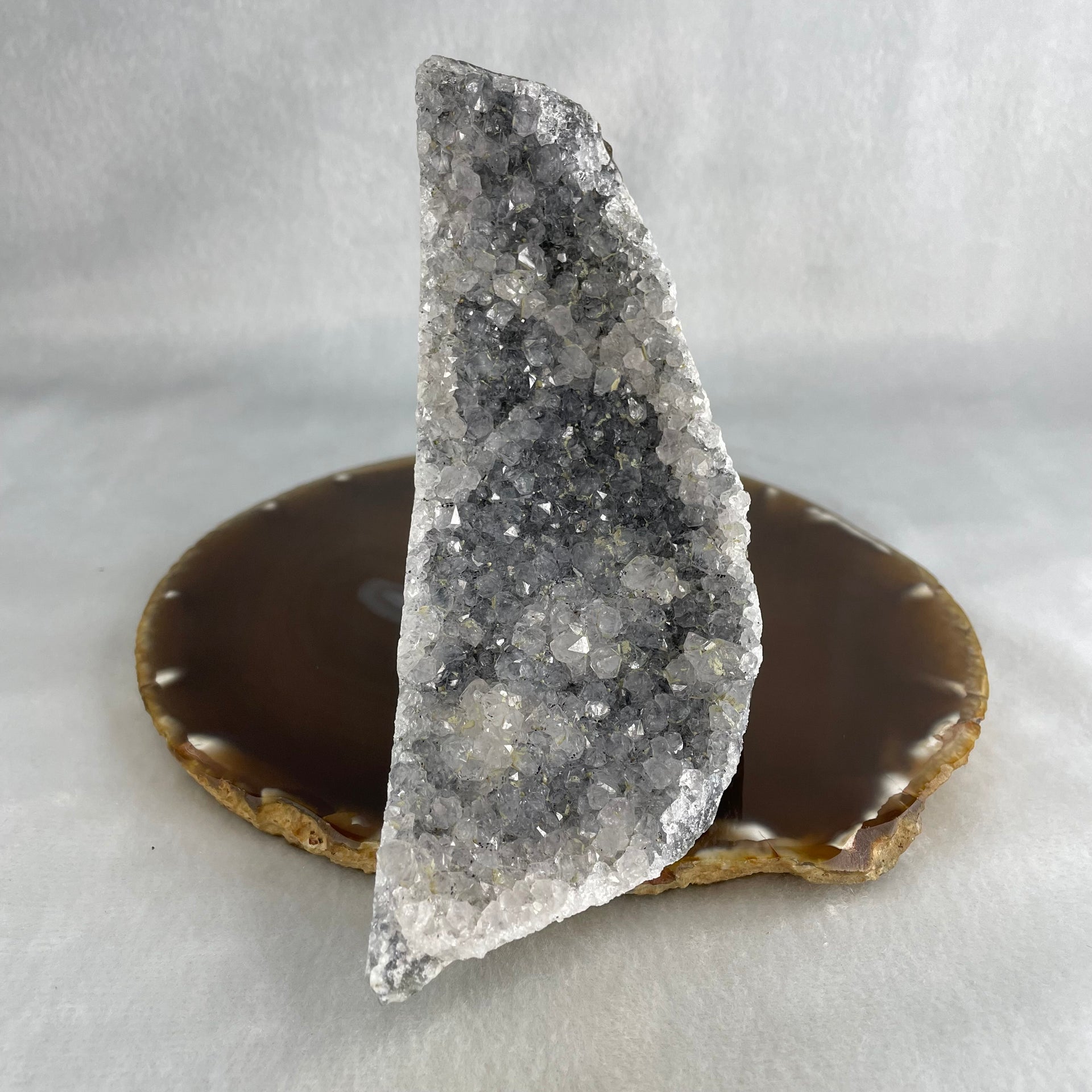 Natural Amethyst Rough Display  398.05g 108.9 by 54.5 by 98.1mm - Huangs Jadeite and Jewelry Pte Ltd