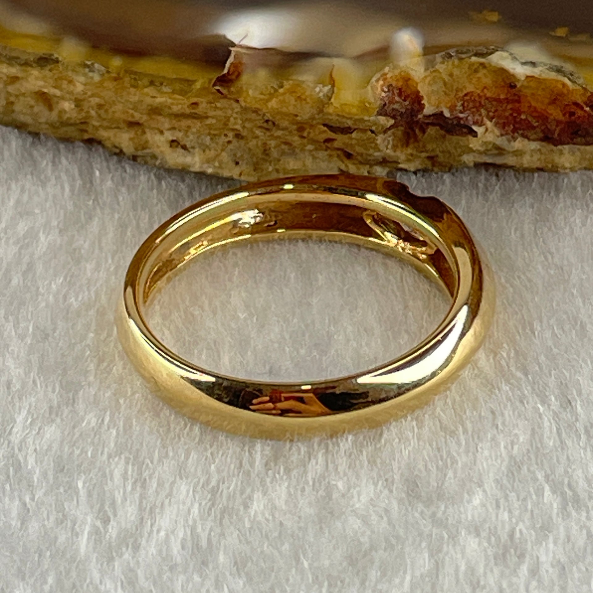 Natural Marquise Shape Diamond in 18K Yellow Gold Ring D0.21ct Total 4.3g US7 HK15 - Huangs Jadeite and Jewelry Pte Ltd