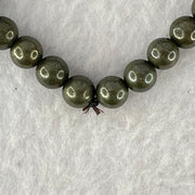 Natural Pyrite Beads Bracelet 天然黄铁矿手链 15.64g 13cm 6.4mm 25 Beads - Huangs Jadeite and Jewelry Pte Ltd