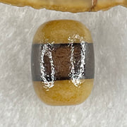 Natural Powerful Tibetan Old Oily Agate 1 Lines Dzi Bead Heavenly Master (Tian Zhu) 2.48g 14.0 by 10.5mm - Huangs Jadeite and Jewelry Pte Ltd