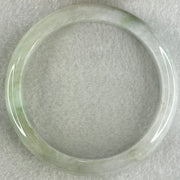 Type A Light Lavender Green Jadeite Bangle 53.33g Internal Diameter 59.3mm 12.3 by 7.6mm (Slight External Line - Huangs Jadeite and Jewelry Pte Ltd