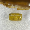 Good Grade Natural Golden Rutilated Quartz Crystal Lulu Tong Barrel 天然金顺发晶水晶露露通桶 
3.36g 17.2 by 10.6mm - Huangs Jadeite and Jewelry Pte Ltd
