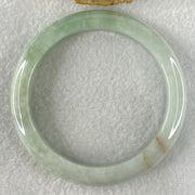 Type A Green Jadeite Bangle 54.02g Internal Diameter 58.2mm 11.0 by 8.6mm (External Lines) - Huangs Jadeite and Jewelry Pte Ltd