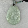 Type A Light Green Jadeite Up Mountain Tiger Pendent 26.04g 47.7 by 34.1 by 7.7mm - Huangs Jadeite and Jewelry Pte Ltd