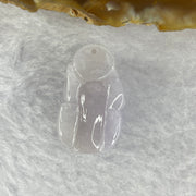 Type A Jelly Light Lavender Jadeite Pixiu Pendent A货浅紫色翡翠貔貅牌 9.96g 25.1 by 15.2 by 12.9 mm - Huangs Jadeite and Jewelry Pte Ltd