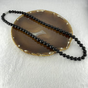 Natural Black Red Gold King Amber Beads Necklace 天然黑金翁王琥珀手链 24.02g 54cm 8.1 by 9.8mm 63 Beads - Huangs Jadeite and Jewelry Pte Ltd