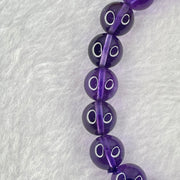 Very Good Grade Natural Amethyst Bracelet 24.96.g 16cm 9.5mm 20 Beads - Huangs Jadeite and Jewelry Pte Ltd