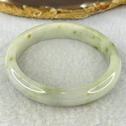 Type A Lavender and Green with Brown Patches Jadeite Bangle Internal Diameter 58.2mm 48.01g 12.3 by 7.6mm (Very Slight Internal Lines) - Huangs Jadeite and Jewelry Pte Ltd