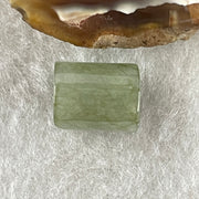 Natural Type A Brownish Green & Green Jadeite Lu Lu Tong Charm Pendant | Cylinder Smooth Fortune & Career (2.57g | 11.7 x 9.6mm | External Rough) - Huangs Jadeite and Jewelry Pte Ltd