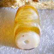 Natural Powerful Tibetan Old Oily Agate Sky Door Serenity 1 Eye Dzi Bead Heavenly Master (Tian Zhu) 一眼天门天诛 4.85g 20.4 by 11.7mm - Huangs Jadeite and Jewelry Pte Ltd