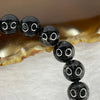 Natural Black Rutilated Quartz Beads Bracelet 23.22g 9.4mm 21 Beads - Huangs Jadeite and Jewelry Pte Ltd