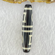 Natural Powerful Tibetan Old Oily Agate Double Sky Door Serenity 2 Eye Dzi Bead Heavenly Master (Tian Zhu) 二眼天诛 15.17g 59.0 by 12.9mm - Huangs Jadeite and Jewelry Pte Ltd