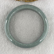 Type A Full Green Bangle 48.97g inner Dia 59.4mm 12.0 by 7.4mm (NO LINE) - Huangs Jadeite and Jewelry Pte Ltd