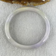 Type A Natural Lavender Jadeite Oval Bangle 29.01g Inner Diameter 52.0mm 10.1 by 6.2mm (Slight Internal Line) - Huangs Jadeite and Jewelry Pte Ltd