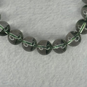 Very Good Grade Natural Green Phantom Quartz Beads Bracelet 31.65g 17cm 10.8mm 19 Beads - Huangs Jadeite and Jewelry Pte Ltd