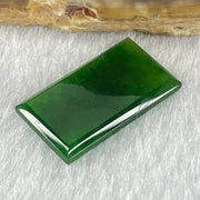 Rare Good Grade Type A Old Mine Spicy Green Jadeite Rectangle Wu Shi Pai Stone Setting 1.44g 20.1 by 11.2 by 2.2mm - Huangs Jadeite and Jewelry Pte Ltd