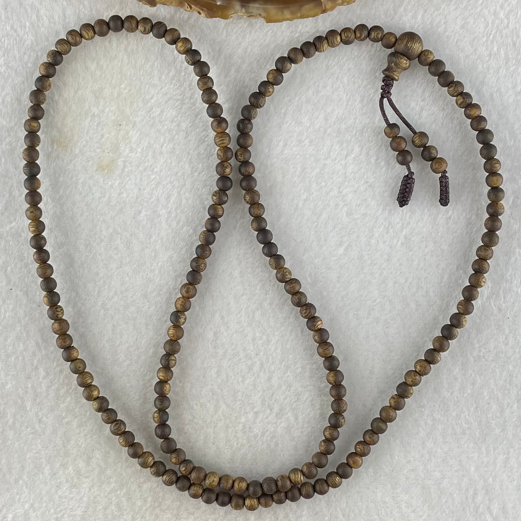 Natural China Hainan Agarwood Beads Necklace 5.92g 62cm 4.6mm 168 Beads - Huangs Jadeite and Jewelry Pte Ltd