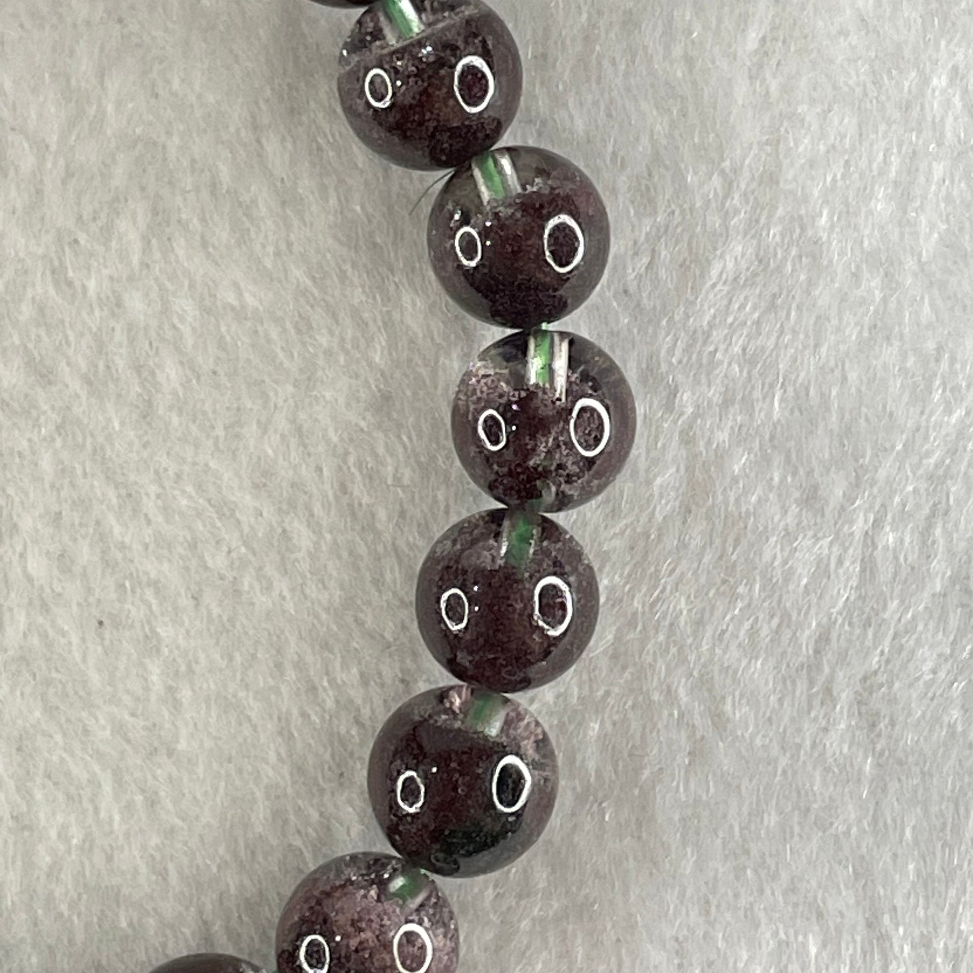 Good Grade Natural Red Phantom Quartz Beads Bracelet 18.77g 15.5cm 8.8mm 22 Beads - Huangs Jadeite and Jewelry Pte Ltd