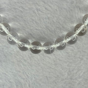 Natural Clear Quartz Bracelet 天然白水晶手链 18.64g 16.5cm 8.4mm 24 Beads - Huangs Jadeite and Jewelry Pte Ltd