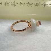 Natural Morganite Heart Shaped In S925 Sliver Ring In Rose Gold Color (Adjustable Size) 3.27g 3.4 by 2.0mm - Huangs Jadeite and Jewelry Pte Ltd