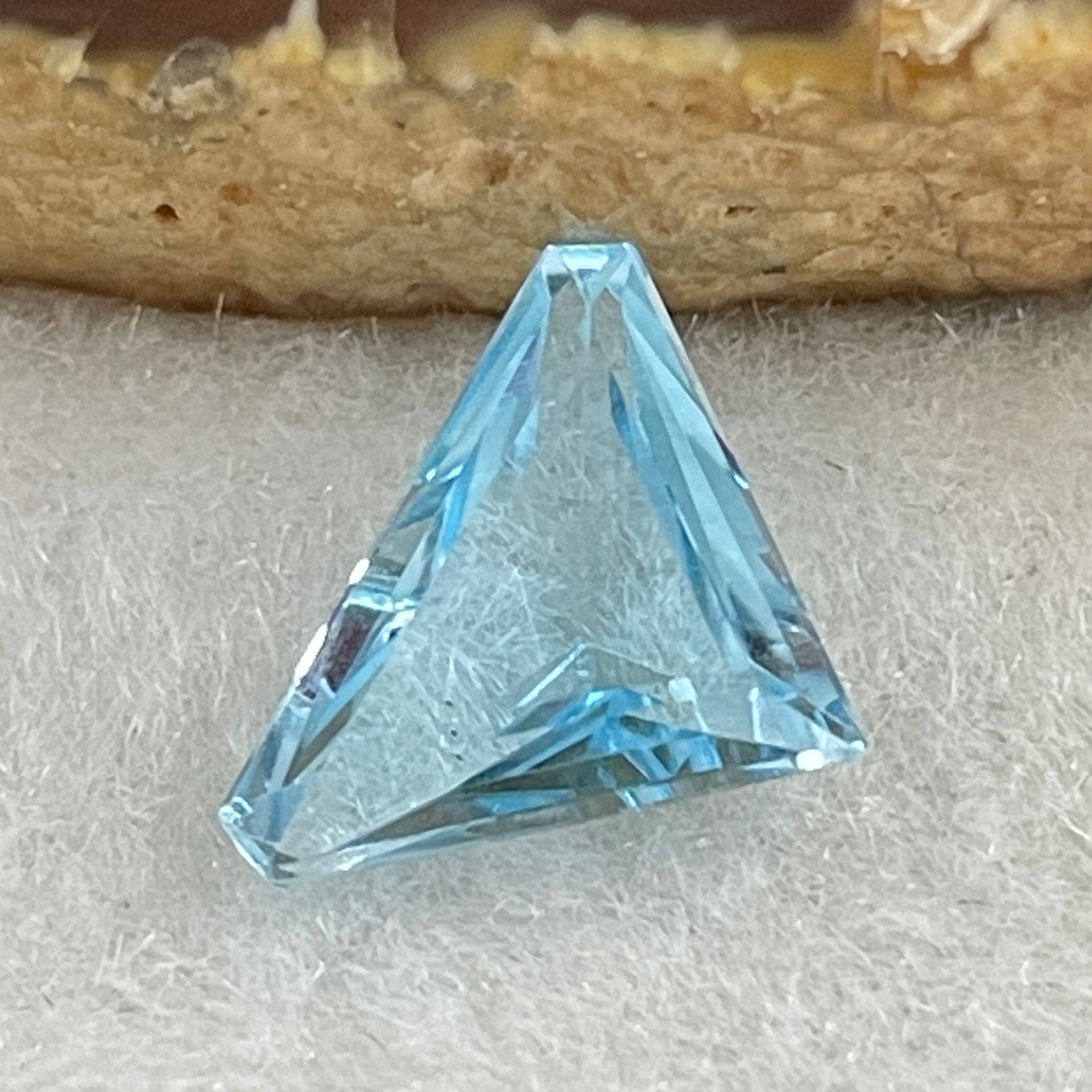 Natural Sky Blue Topaz Trillion Shape 10.16ct 12.9 by 9.3 by 4.3mm - Huangs Jadeite and Jewelry Pte Ltd