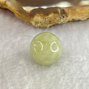 Type A Green Yellow Jadeite Bead for Pendant Bracelet 3.98g 13.2mm - Huangs Jadeite and Jewelry Pte Ltd