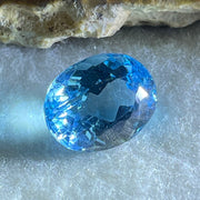 Natural Sky Blue Topaz Oval Shape 10.33ct 14.1 by 10.9 by 8.2mm - Huangs Jadeite and Jewelry Pte Ltd