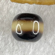 Natural Powerful Tibetan Old Oily Agate 1 Line Dzi Bead Heavenly Master (Tian Zhu) 1.87g 9.9 by 11.0mm - Huangs Jadeite and Jewelry Pte Ltd