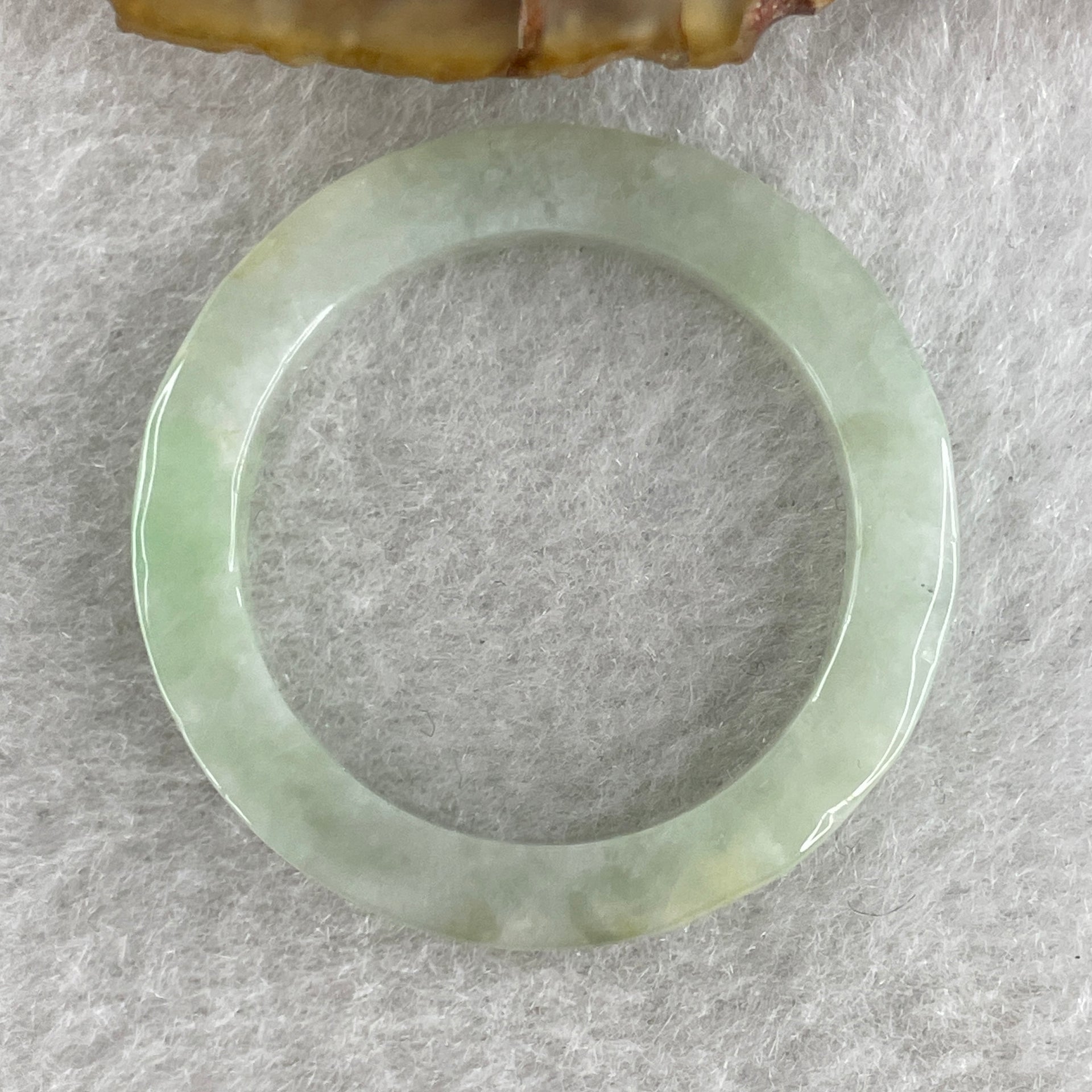 Natural Type A Green Jadeite Ring 5.02g 4.2 by 4.4mm US 15.4 HK 34.9 - Huangs Jadeite and Jewelry Pte Ltd
