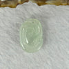 Type A Semi Icy Light Green Jadeite Mini Ruyi Pendant 2.10g 19.2 by 12.9 by 5.3mm - Huangs Jadeite and Jewelry Pte Ltd