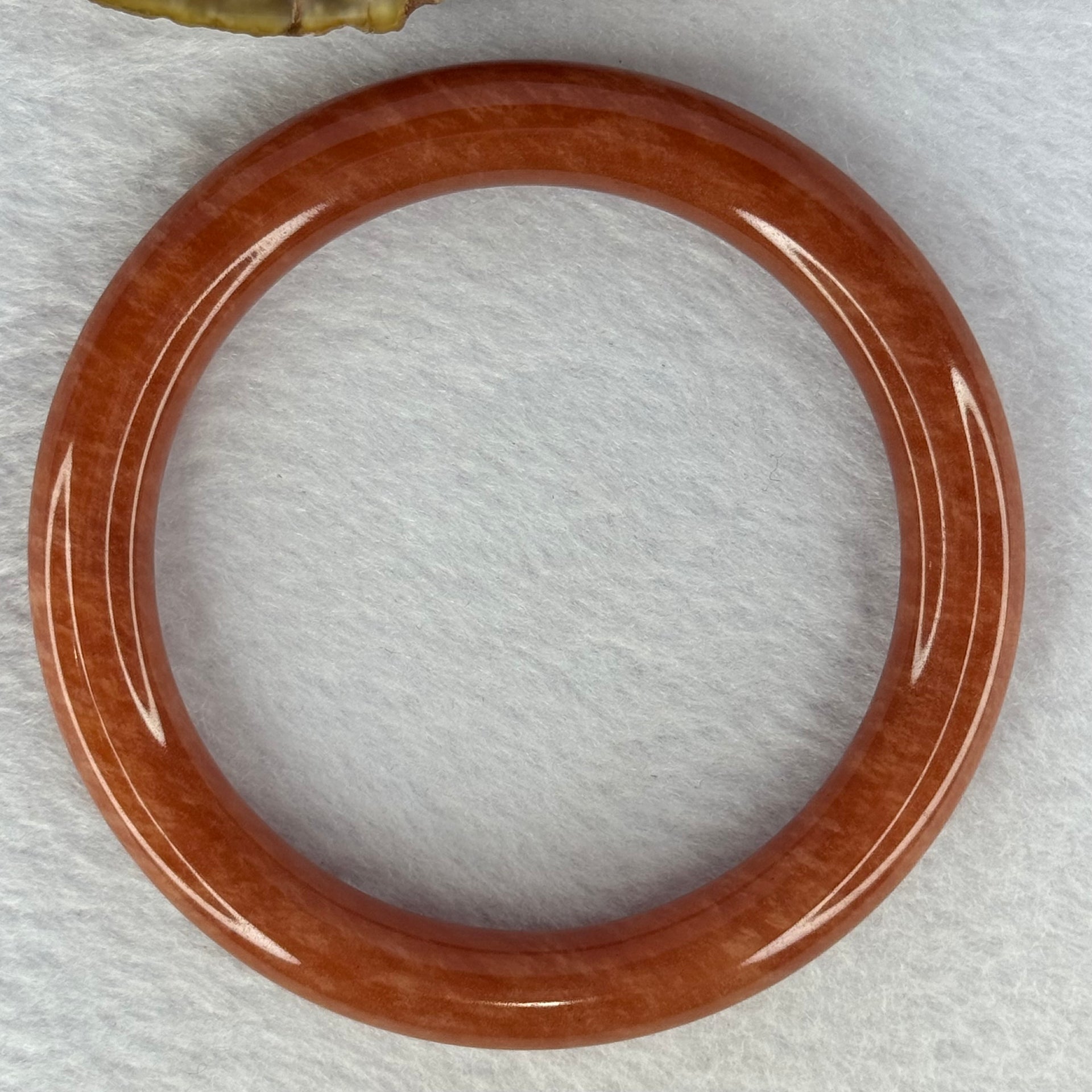 Red Quartzite Jade Bangle 天山玉手镯 Internal Diameter 61.0mm 49.43g 10.6 by 10.6mm - Huangs Jadeite and Jewelry Pte Ltd