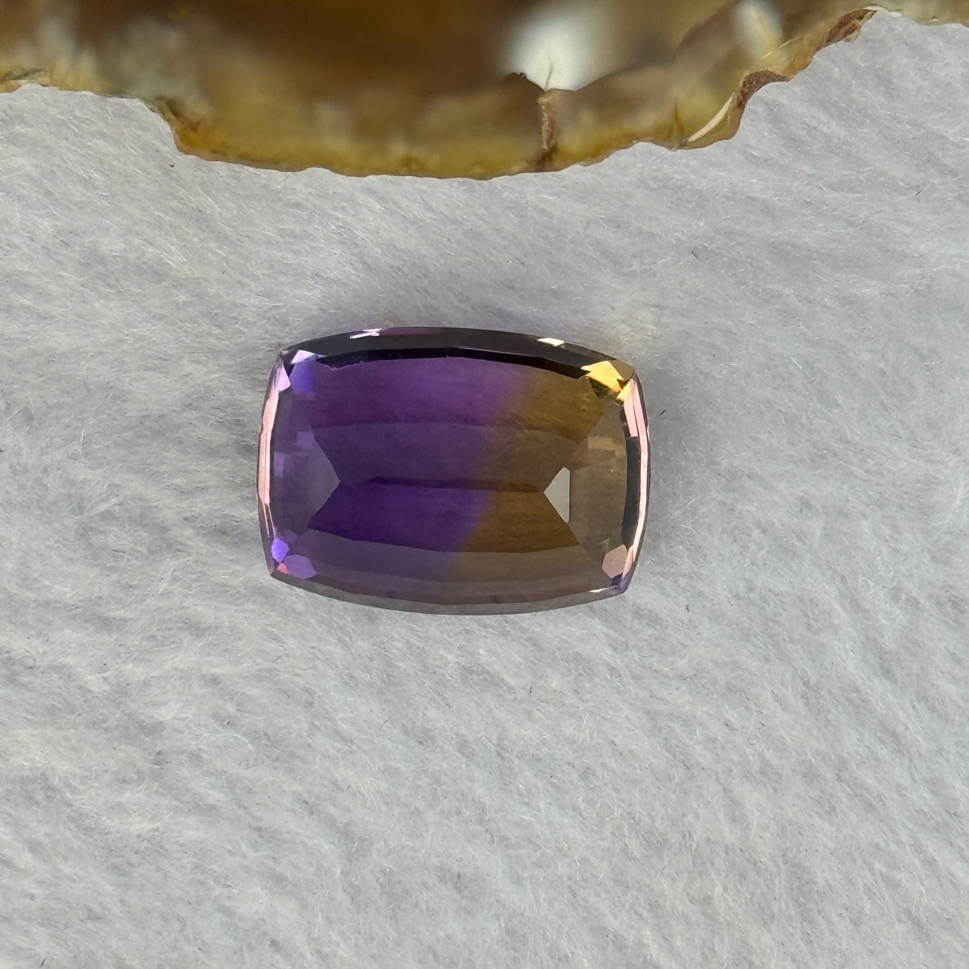 Natural Faceted Ametrine Cushion Cut 16.80ct 18.1 by 13.2 by 9.8mm - Huangs Jadeite and Jewelry Pte Ltd