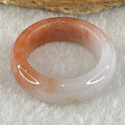 Type A Reddish Brown and Light Lavender Jadeite Ring 4.37g 6.8 by 4.0mm US7.4 HK16.2 (Very Slight Internal Line) - Huangs Jadeite and Jewelry Pte Ltd