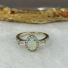 Natural Opal In 925 Sliver Ring 2.39g 6.9 by 5.1 by 2.0mm US 5.5 / HK 12 - Huangs Jadeite and Jewelry Pte Ltd